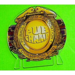 Champion Pub Pinball Plastic Stand Up Original NOS Game Promo No Stands